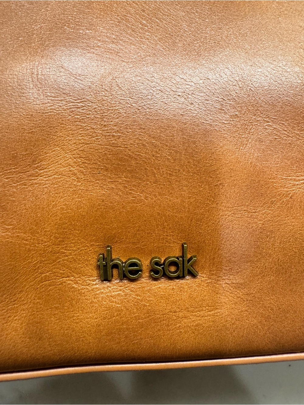 NWT The Sak Melrose Embossed Leather Crossbody Bag Tobacco Floral Boho - Picture 3 of 8